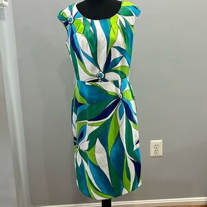 Dress hard floral print dress